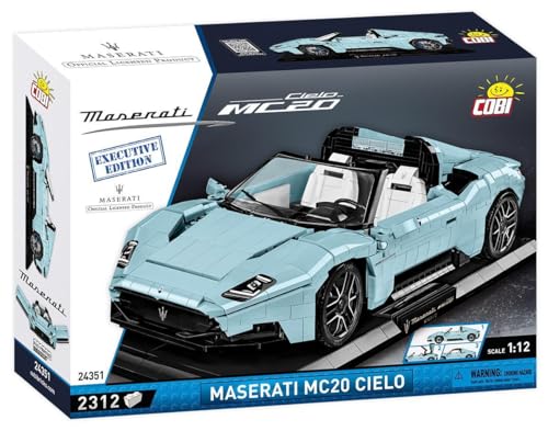 BlueBrixx 107348 – Marke: Cobi - Maserati MC20 Cielo - Executive Edition aus Klemmbausteinen mit 2312 Bauelementen