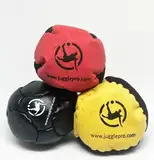 Juggle Pro Hacky Sack Klassische Fußsäcke aus Ultra Wildleder und Kunstleder – Ideal für Freestyle und Gruppenspiele