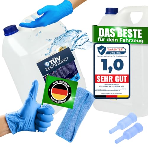 STAHLMANN® Adblue 2x10 L [MADE IN GERMANY für VW, AUDI MERCEDES ] - Ad blue Adblue 10 l für diesel ISO 22240 – Ad Blue [TÜV zertifiziert ] (20 Liter)