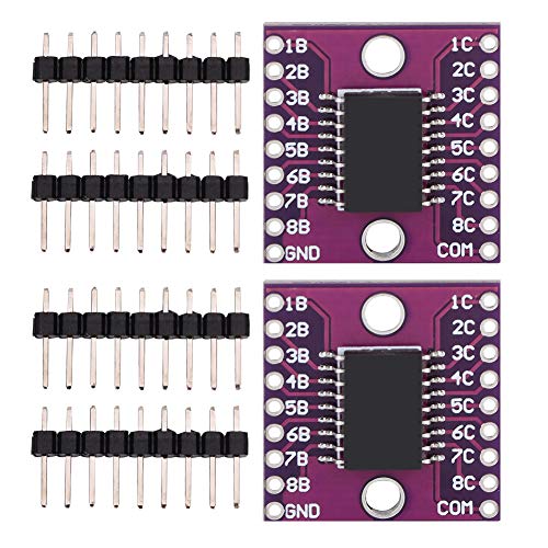 Fafeicy 2 Stück ULN2803A Darlington Transistor Arrays Treibermodul, 50 V 500 mA Hochstromspannungstreiber, Hochstandsspannung und Hochstrom, zum Schalten induktiver Lasten (1)