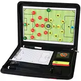 Jooheli Multifunktional Taktiktafel - Fussball/Basketball/Volleyball/Handball,Magnetische Taktikmappe mit Tasche,Stifte,Radiergummi,Trainermappe