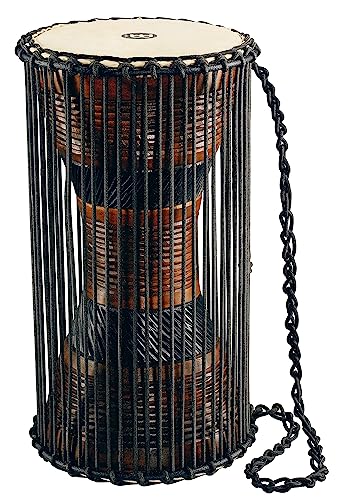 Meinl Percussion ATD-L African Talking Drum (Large), 20,32 cm (8 Zoll) Durchmesser, brown/black