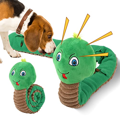 Tikplus Hundespielzeug Intelligenz, Intelligenzspielzeug für kleine mittelgroße Hunde, quietschendes Hundespielzeug zum Stressabbau, Hundespielzeug Schnupftabak für Puzzle und Futter, intelligentes T