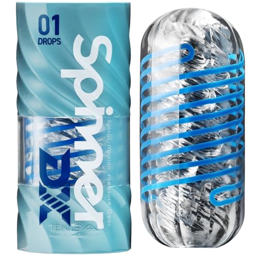 TENGA SPINNER DX 01 Drops - Masturbator für die Männer - Realistisches Sex Toy mit dichten, engen innneren Strukturen - Solo Vergnügen für Ihn - Mastubatoren Set inkl. Sample Lotion