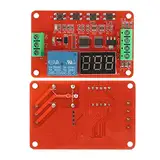 DC 0-100 V Digital-Spannungs Komparator, DVB01 PCB Überspannung Unterspannung Schutz Komparator Modul, Roter DC 12V/24V Spannungs Komparator 0-99,9 Sec Verzögerung (5V)