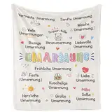 Geschenke für Freundin, Beste Freundin Umarmung Decke Geschenke, Geschenk Freundin Geburtstag, Entspannung Geschenk für Frauen, Geschenke für Frauen Schwester, Aufmunterung Geschenke Decke 150×130CM
