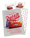 Disney Cars Auto Bettwäsche 40x60 + 100x135cm, 100% Baumwolle, Renforcé