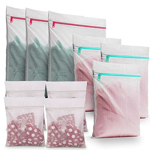 10 Stück Wäschesack, Wäschenetz für Waschmaschine, Wäschesack Schmutzwäsche Reise Kinder, Wäschebeute, Laundry Bag für Bh, Unterwäsche, Schuhe, Babykleidung, Kissen, Plüschtiere, Washing Bag