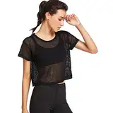 Damen Langarm Sexy Hollow Out Strickpullover Crochet Crop Top Pullover Streetwear