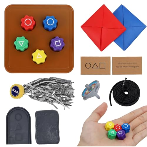 Gonggi Korean Game Set, Spaßige Traditionelle Koreanische Spiele Wie Jebi Chagi, Gong-gi Und DDAKJI, Perfekt Für Familienreisen, Geschicklichkeitsentwicklung Und Valentinstagsgeschenke