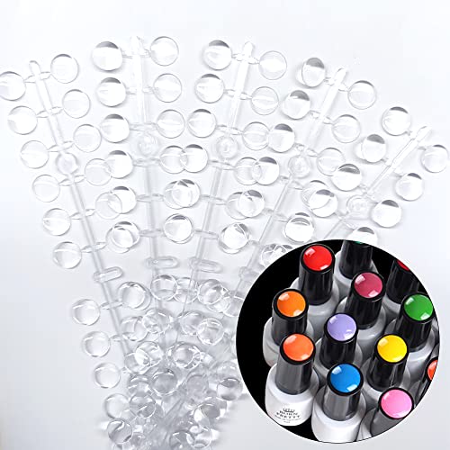 Nail Display Dot,Nagel Display Farbkart,120pcs Nagellack Display,Nagellack Display Rund,Nail Display Rund,Swatches Nägel,Transparent Nagel Display Punkt Farbpunkte Mit Selbstklebende Aufkleber