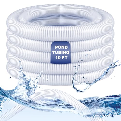 Frienda Transparenter Gartenschlauch, flexibles PVC-Rohr, Saug- und Entladungsschlauch, Poolschlauch mit weißem Helix-verstärktem Rohr für Landwirtschaft, Bewässerung, Bau, Bergbaubedarf (5,1 cm