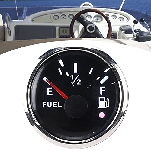 2in Kraftstoffstandanzeige Intelligenter, 2in Kraftstoffstandanzeige Intelligenter Alarm IP67 Wasserdichtes Marine Auto Instrument 316 Edelstahl für Kraftstoffstandsanzeige