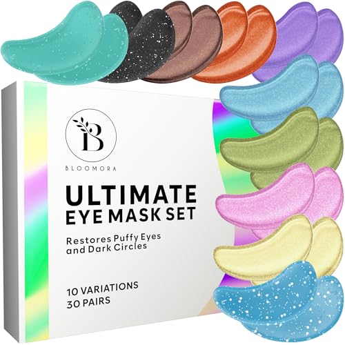 Augenpads Gegen Augenringe (30 Paare), Eye Pads Mixbox, Eye Patches zur Augenringe Entfernen, Under Eye Patches für zur Hydratation, Augenpads gegen Tränensäcke, Eye Mask, Augenringe Pads