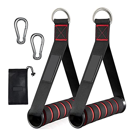 Einhandgriff,Griffe Für Fitnessbänder,Griff Einhand Kabelzug,Einhandgriff Für Widerstandsbänder,Expander Bänder Trizeps Trainings Rope Stretch,Für Workout Kabelzug Oder Kraftturm,2 Stück