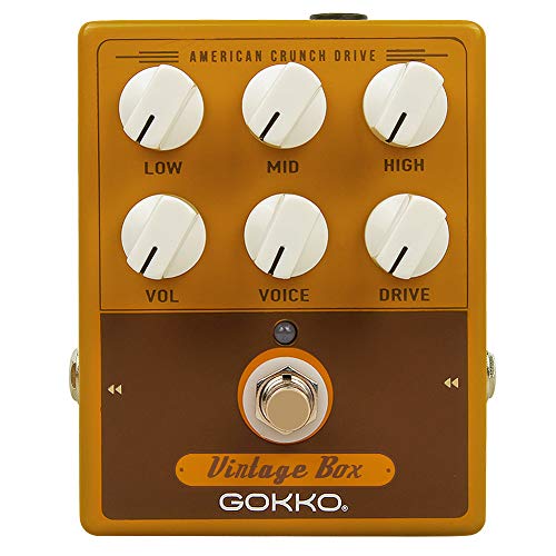 GOKKO American Sound Simulator 57 Deluxe AMP in a Box Pedal von Clean bis Overdrive Sound (GK-33)