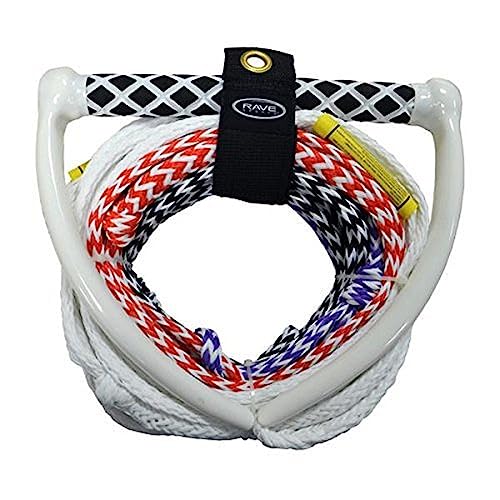 Rave 4-Section Ski Rope Pro Skiseil mit 4 Abschnitten, Mehrfarbig, 75'