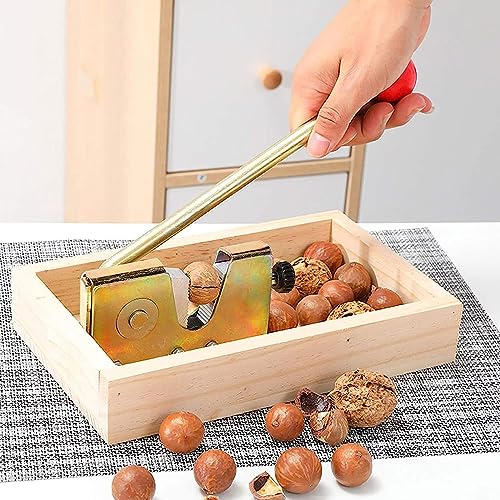 HXC-BLG Nussknacker Walnussknacker,Nut-Cracker mit Hebel-Funktion grönverstellbar öffnet mühelos hartschalige Nüsse Für Haselnüsse, Paranüsse, Mandeln, Pekannüsse