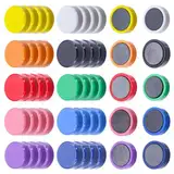 CONNECTION 50 Stück Magnete Bunt,Magnete für Magnettafel,Kühlschrankmagneten,Whiteboard Kleine Rund Dekorative Magneten Stark für Schließfach Foto Schule Magnetwand Pinnwand (10 Farben)