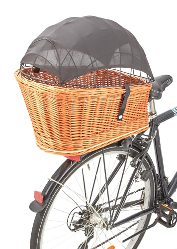 Tigana Sonnensegel für Hundefahrradkorb & Einkaufskorb – UV Schutz 40+, Oeko-TEX®, Atmungsaktiv, Microfaser, Sonnenschutz für Hunde, Schnell montierbar, leicht & platzsparend