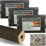 holz4home® Pini Kay Eichenbriketts 30 kg I 100% ohne Zusätze I Hochwertiges Brennholz als Kaminholz Ofenbriketts I Gebinde à 30 kg