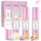 3 Stück Mini Parfüm Roll-On Typ, Tragbarer Parfum damen, Langanhaltender Duft Unterstreicht Ihren Charme für Reisen,Urlaubsreise,Gift for Women (3x10ml)