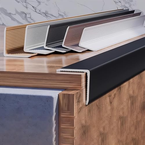 Coayuou Wand Ecke Kantenschutzstreifen 100cm* 3 Stück Eckenschutz Kantenschutz Eckprofil Alu Möbelkantenband Perfekt Für Die Langfristige Kanten- Und Eckenpflege In Ihrem Zuhause(Schwarz,20 * 20mm)