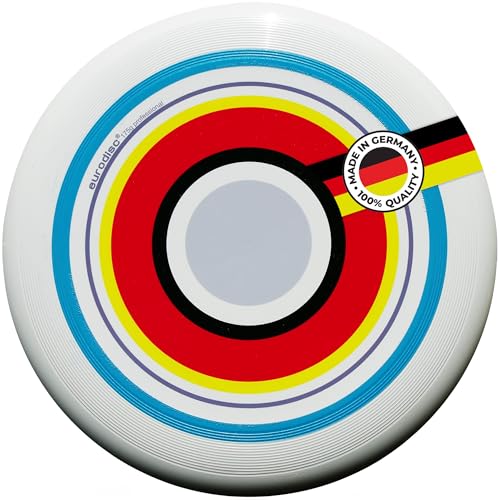 eurodisc 175g 4.1 Summer Profi Ultimate Frisbee Scheibe - Über 100m stabile Flugbahn - Aus 100% Nachwachsenden Rohstoffen - Geschenke für Kinder, Geschenk Junge 7 Jahre, Mädchen & Erwachsene