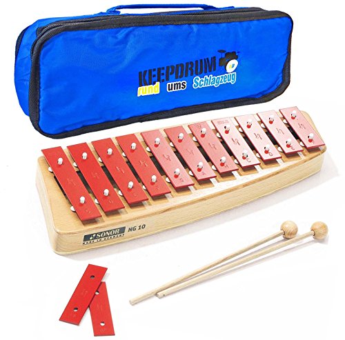 Sonor NG-10 Glockenspiel NG10 + keepdrum Tasche Bag