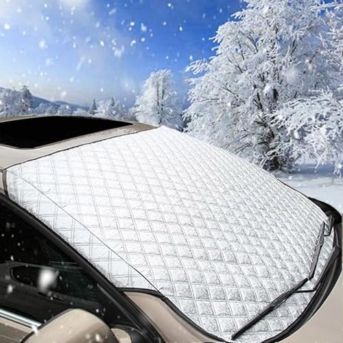 BOOSHMall Sonnenschutz Auto Frontscheibenabdeckung Scheibenabdeckung Auto Frostabdeckung Sonnenschutz Winschutzscheiben Abdeckung Faltbar Für Die Gegen Schnee, EIS,150X100CM