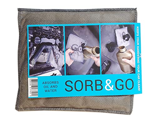 notlok Safety Work Sorb&GO Ölbindemittel Kissen 15x15cm | Superabsorber für Öle, Chemikalien und Lösungsmittel | Ökologisch, Geruchsbindend | Ölbinder Empfohlen für Werkstätten