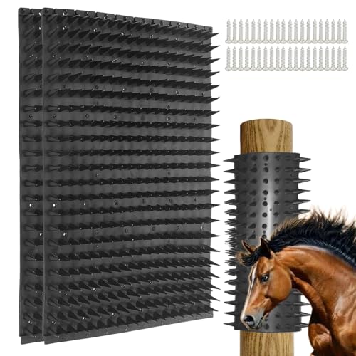 Vielseitige kratzmatte pferd & Kratzbürste Pferde, 2 Stück kratzmatte für pferde, pferdebürste, lindert Juckreiz, strapazierfähig, fördert Wohlbefinden von Pferden, Kühen und Ziegen