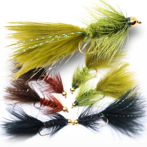 Woolly Bugger Streamer-Sortiment zum Forellenfliegenangeln (Sortiment)