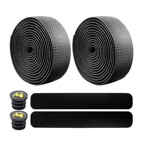 HOTMNTY Lenkerband Rennrad, Cycling Fahrrad Lenkerband, Griffband Rennrad Fahrradlenkerband Klebestreifen Lenkerband, Mountainbike Lenkerband, für Fahrrädern Verwendet, MTB, 3cm x 2m, Schwarz, 1 Set