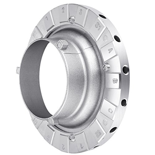Neewer Metall Bowens Speed Ring Speedring Adapter für Bowens Softbox für Speedlite Studio Blitzlicht Monolight