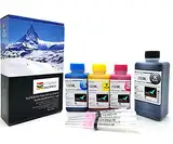 Office Channel24 Nachfülltinte 550ml für Druckerpatronen HP 302 XL HP Deskjet 1110 2130 3630 HP Envy 4520 4524 4525 refillset Drucker Tinte