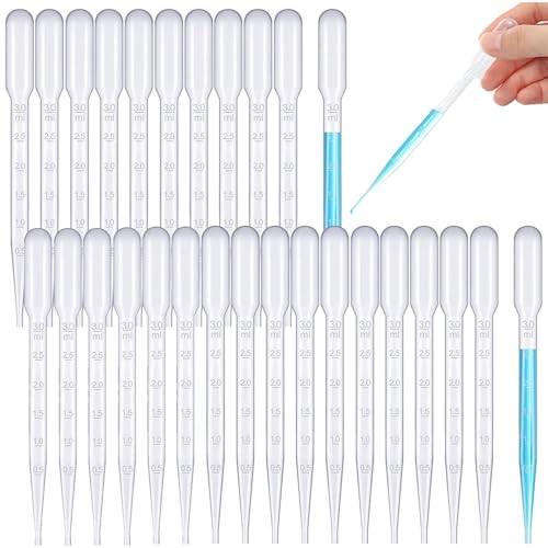 200 Stück 3 ml Transferpipette aus Kunststoff, Einweg Messpipette für Wissenschaftliche Labor bei
