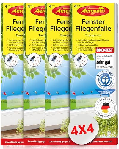 Aeroxon - Fenster Fliegenfalle - 16 Stück