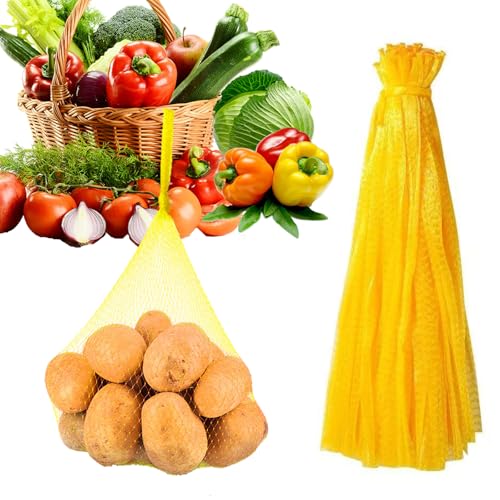 Mordx Wiederverwendbare Kunststoff-Netzbeutel, 50,8 cm, Meeresfrüchte-Kochtaschen, Küchenorganizer, Verpackungsbedarf, Netz, Gemüse und Obst, Meeresfrüchte, Kunststoff-Netzgurt, Aufbewahrungstasche
