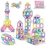 COOLJOY Magnetische Bausteine 40Teile, Magnetbausteine Spielzeug ab 3 Jahre, MagnetSpielzeug Magneten Kinder Spielzeug ab 3 4 5 6 7 8 Jahre für Junge Mädchen Bauklötze Kinderspielzeug