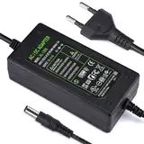 12V 5A Netzteil Adapter, AC 100-240V bis DC 12 Volt 5 Amp 60W Stromversorgung für LED Lichtstreifen Monitore Fernseher DVD TVs Verstärker Kamerasystem - Euro Stecker 5,5 * 2,5