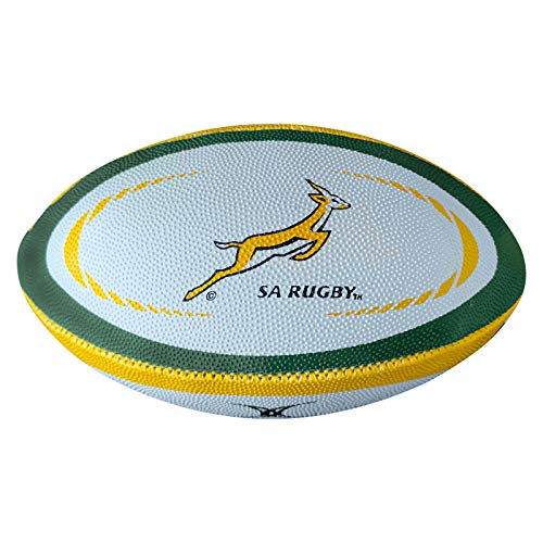 Gilbert Südafrika Internationale Replica Mini-Rugbyball, Weiß, Mini