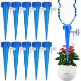 SHANHAIKX 10 Stück Automatisch Bewässerung Set,Watering Set Einstellbar Bewässerungssystem Zimmerpflanze Bewässerung,gelten Garten zur Blumen oder Gemüse im Innenbereich für den Außenbereich