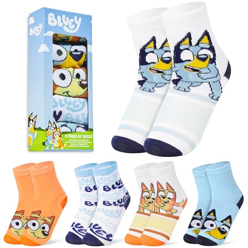 BlueY Mädchen Socken, 5er-Pack Lustige Socken mit Motiv - Geschenke für Kinder