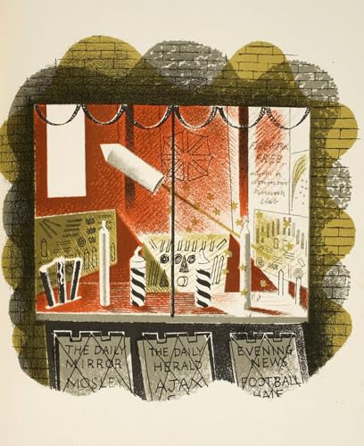 ARToPHIIU Kunstdruck Leinwand Leinwand Wand Kunst Malerei Wandkunst Zeitungsladen-Illustration aus High Street“ von Eric Ravilious Grafti Leinwanddruck für Wanddekoration 60x90cm