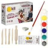 Minadax Komplettes Töpferkunst-Set: Vom Rohem Ton zu Meisterwerken mit Reichlich Zubehör