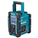 Makita DMR115 Akku-Baustellenradio (ohne Akku, ohne Ladegerät), Türkis, Schwarz, Silber