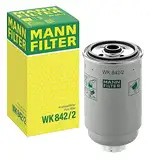 MANN-FILTER WK 842/2 Kraftstofffilter – Für PKW, LKW, Busse und Nutzfahrzeuge