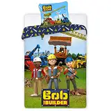 Faro Textiles Bob der Baumeister Bettwäsche-Set für Einzelbett, europäische Größe