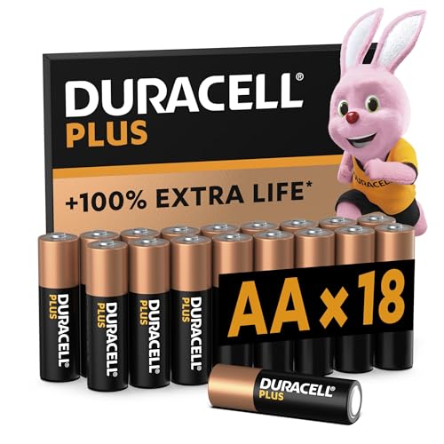 Duracell Plus Batterien AA, 18 Stück, langlebige Power, AA Batterie für Haushalt und Büro [Amazon exclusive]